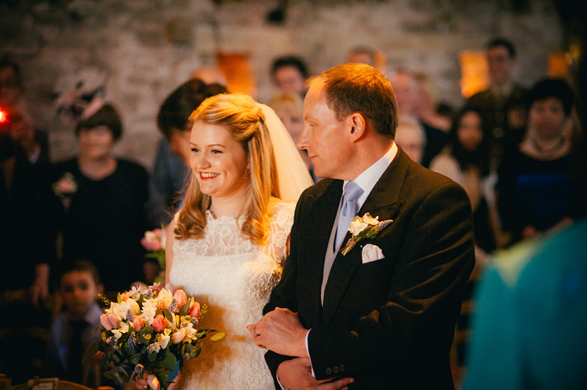 dad walking bride down aisle 