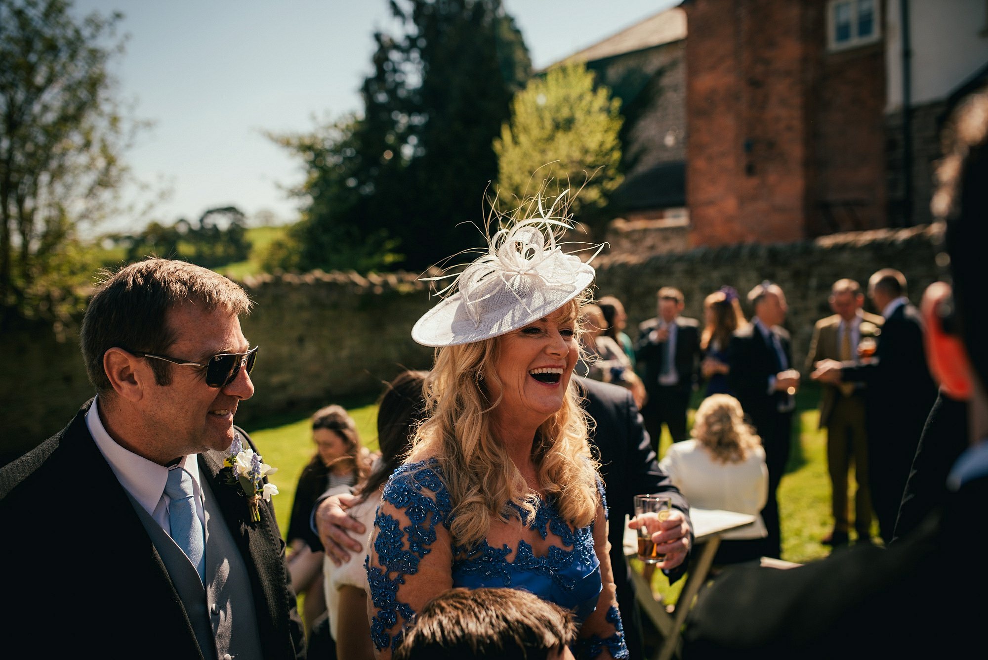 laughing mother of the bride