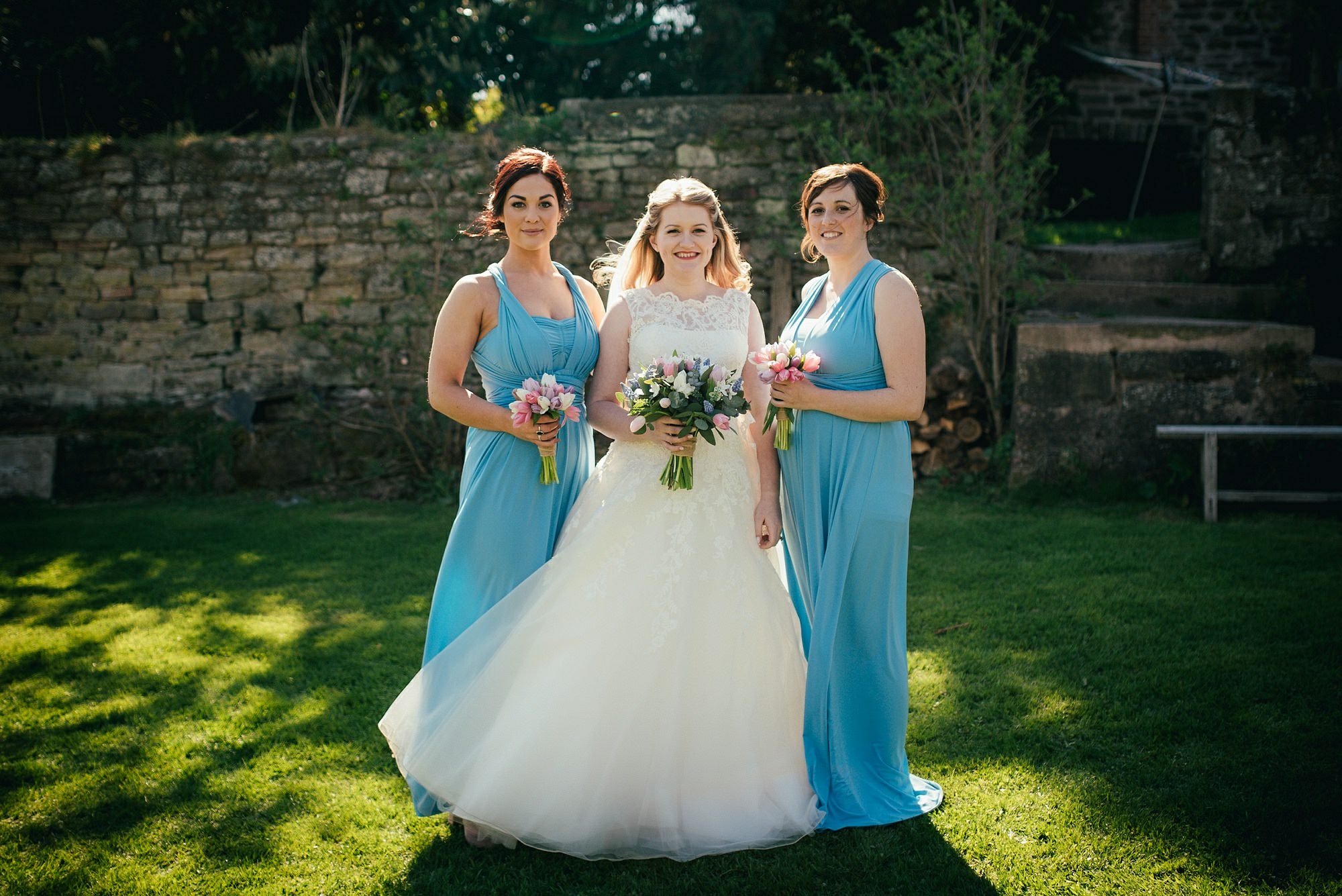 bride and bridesmaid