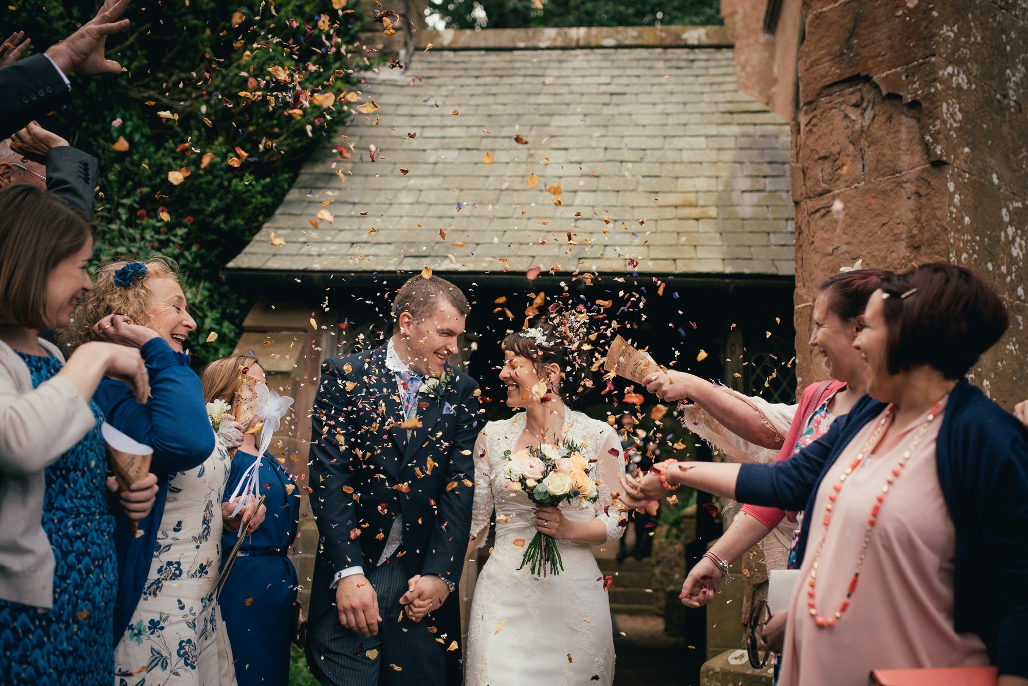 Rustic wedding at How Caple Court by Hereford Wedding Photographer
