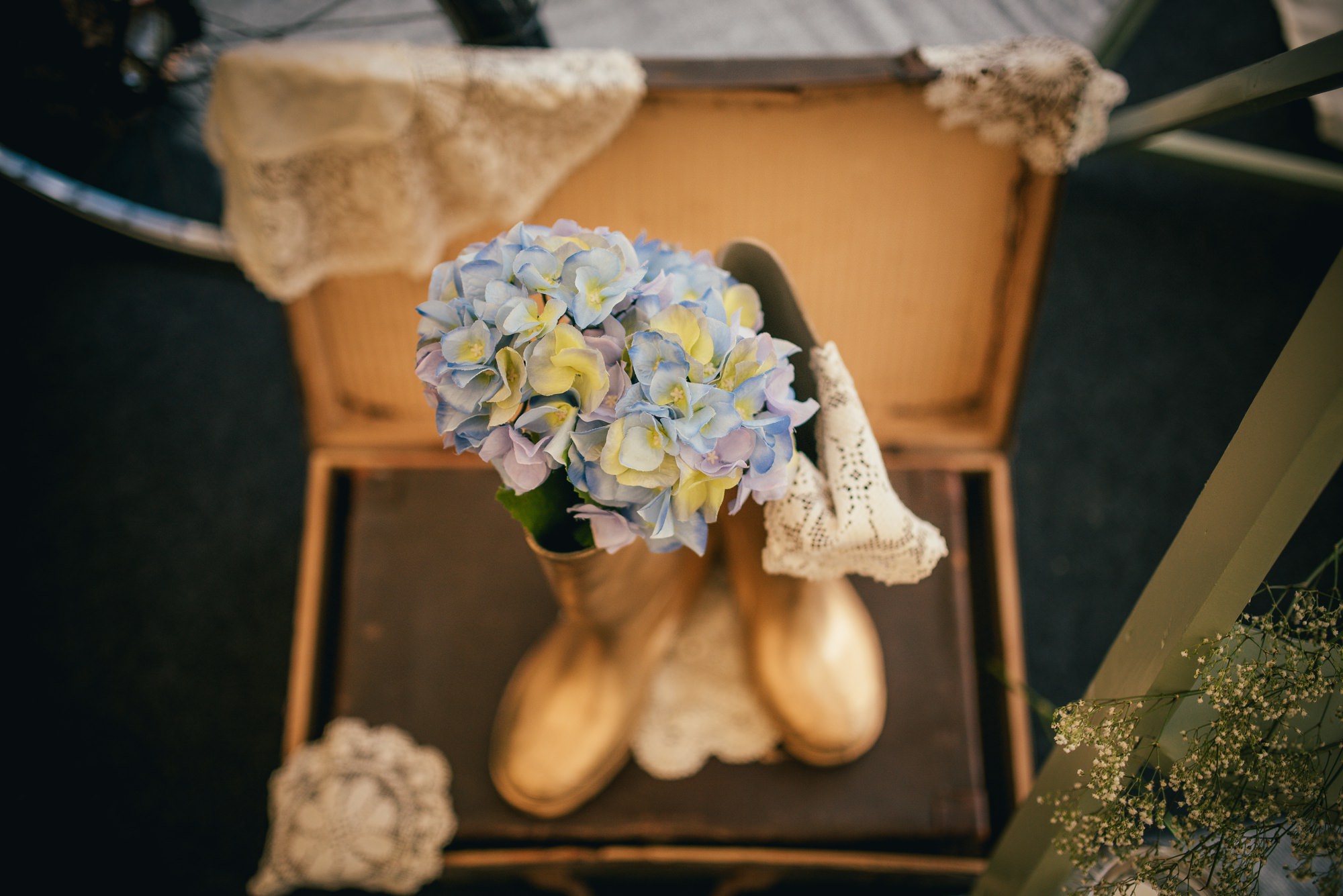 Rustic wedding at How Caple Court by Hereford Wedding Photographer
