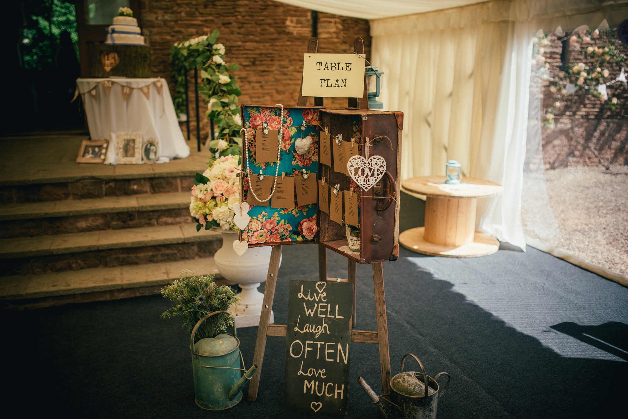Rustic wedding at How Caple Court by Hereford Wedding Photographer