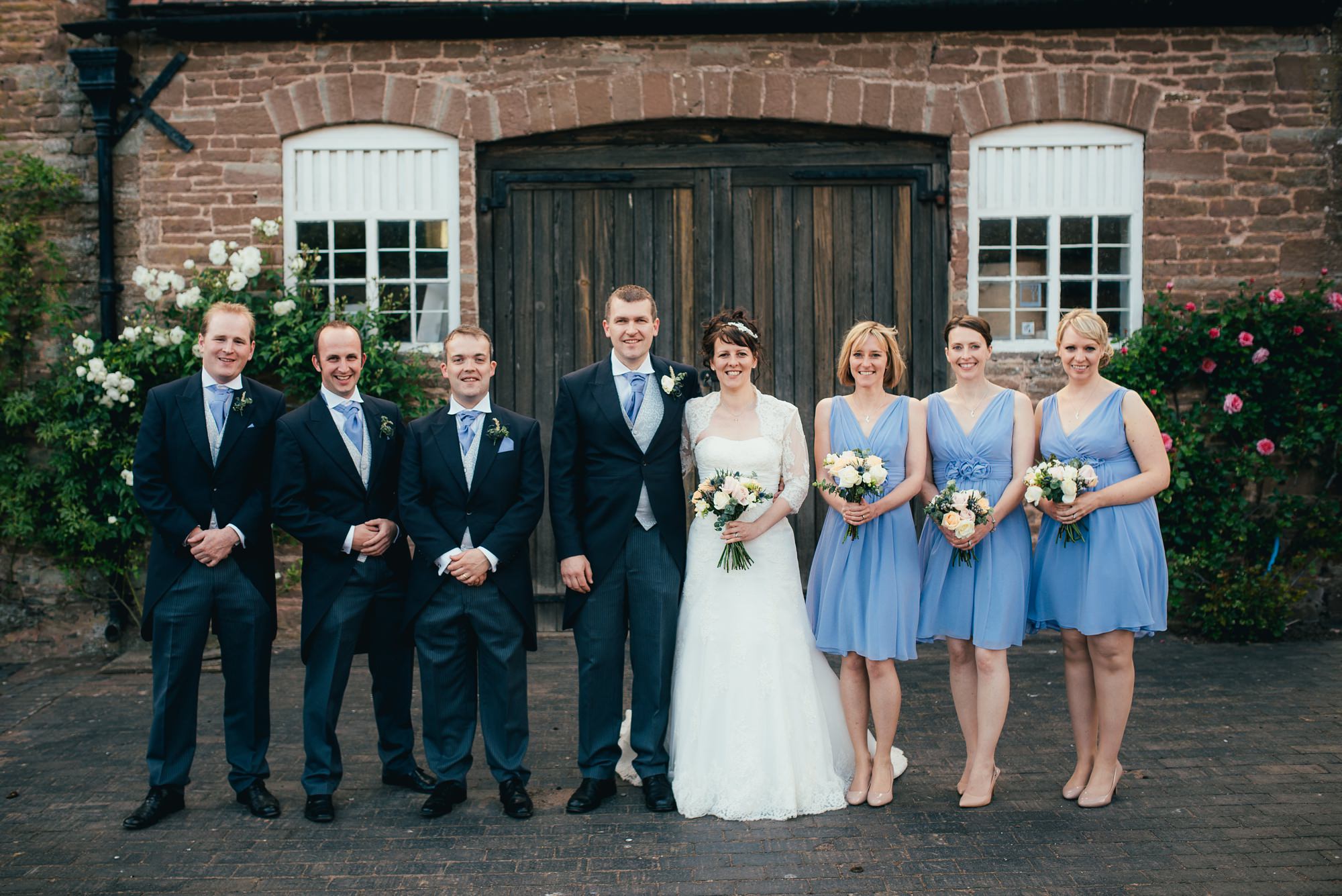 Rustic wedding at How Caple Court by Hereford Wedding Photographer