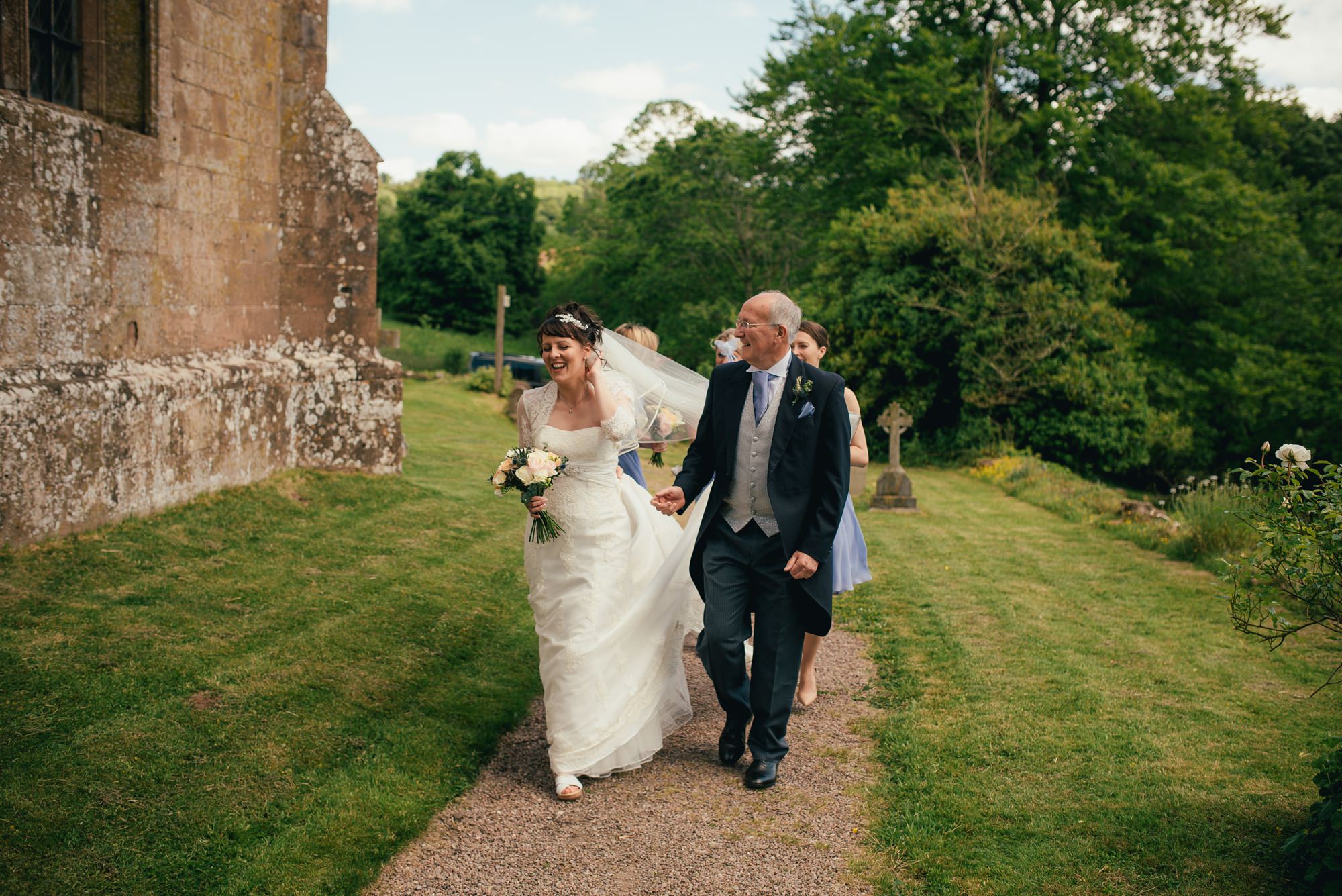 Rustic wedding at How Caple Court by Hereford Wedding Photographer