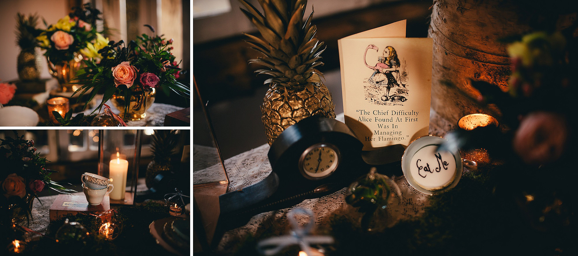 vintage wedding styling at Owens House Wedding Barn