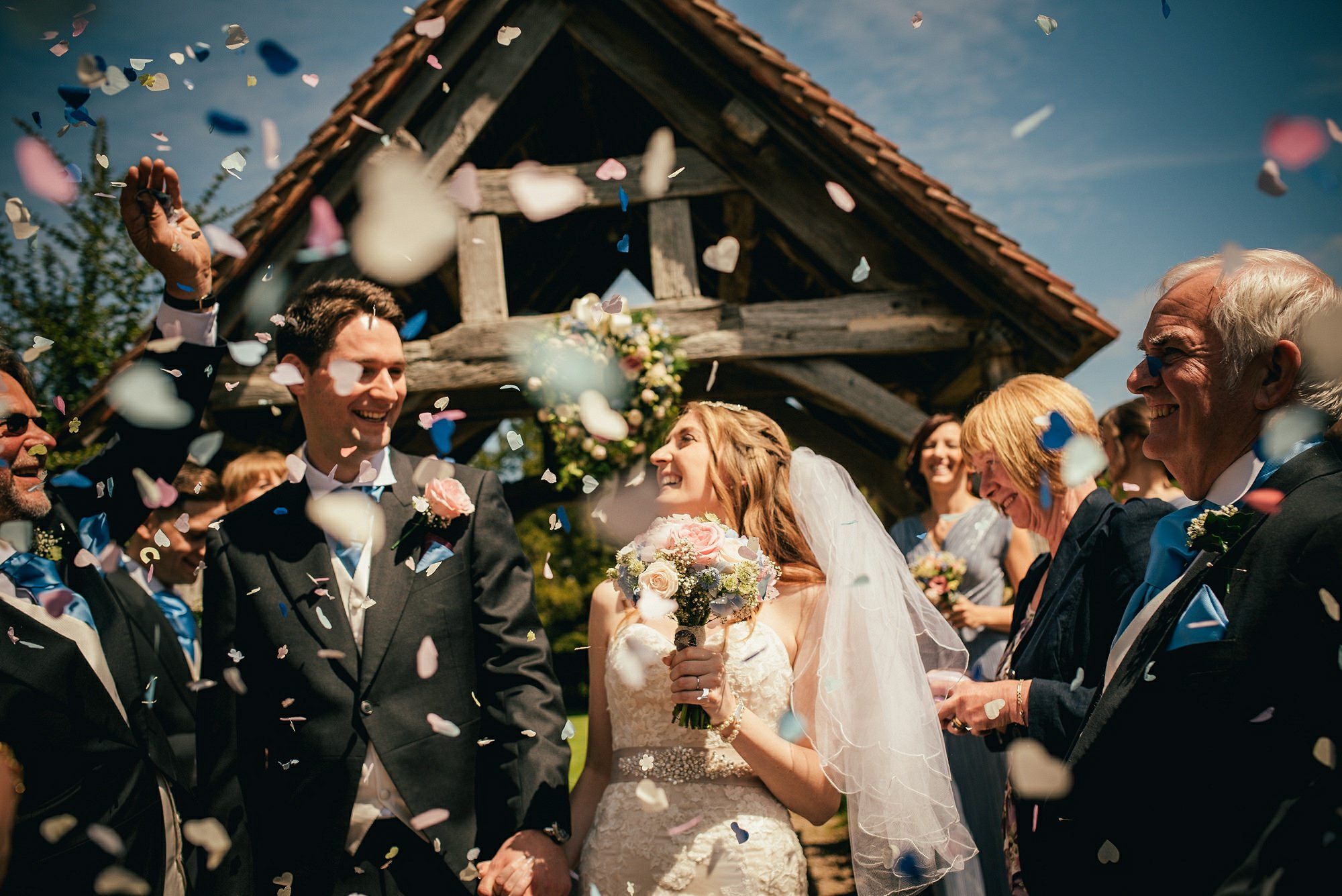 Rustic wedding at Spring hill house by Hereford Wedding Photographer