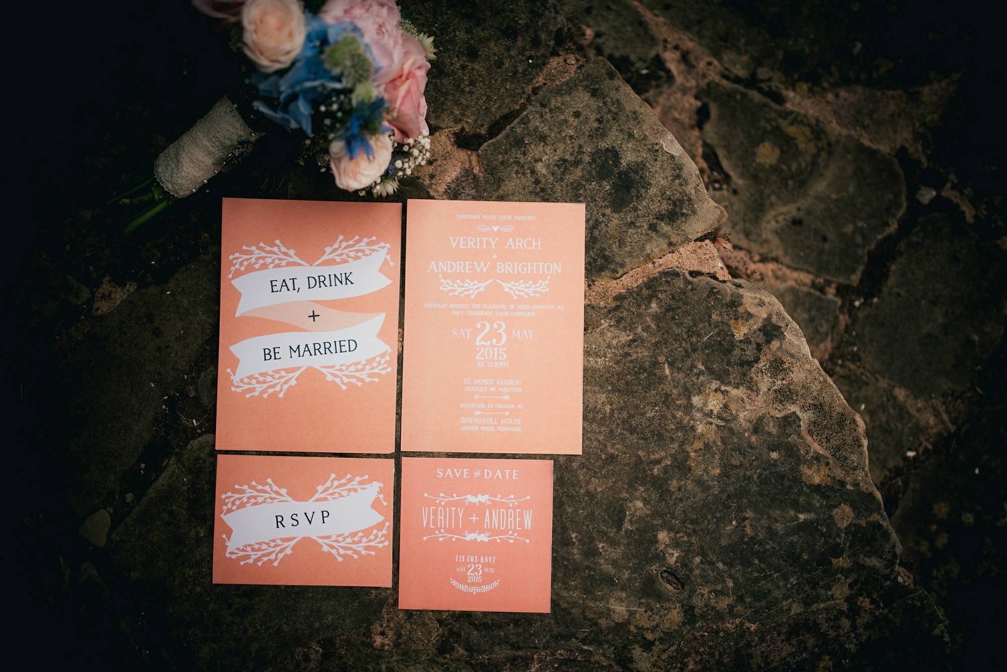 Rustic wedding at Spring hill house by Hereford Wedding Photographer