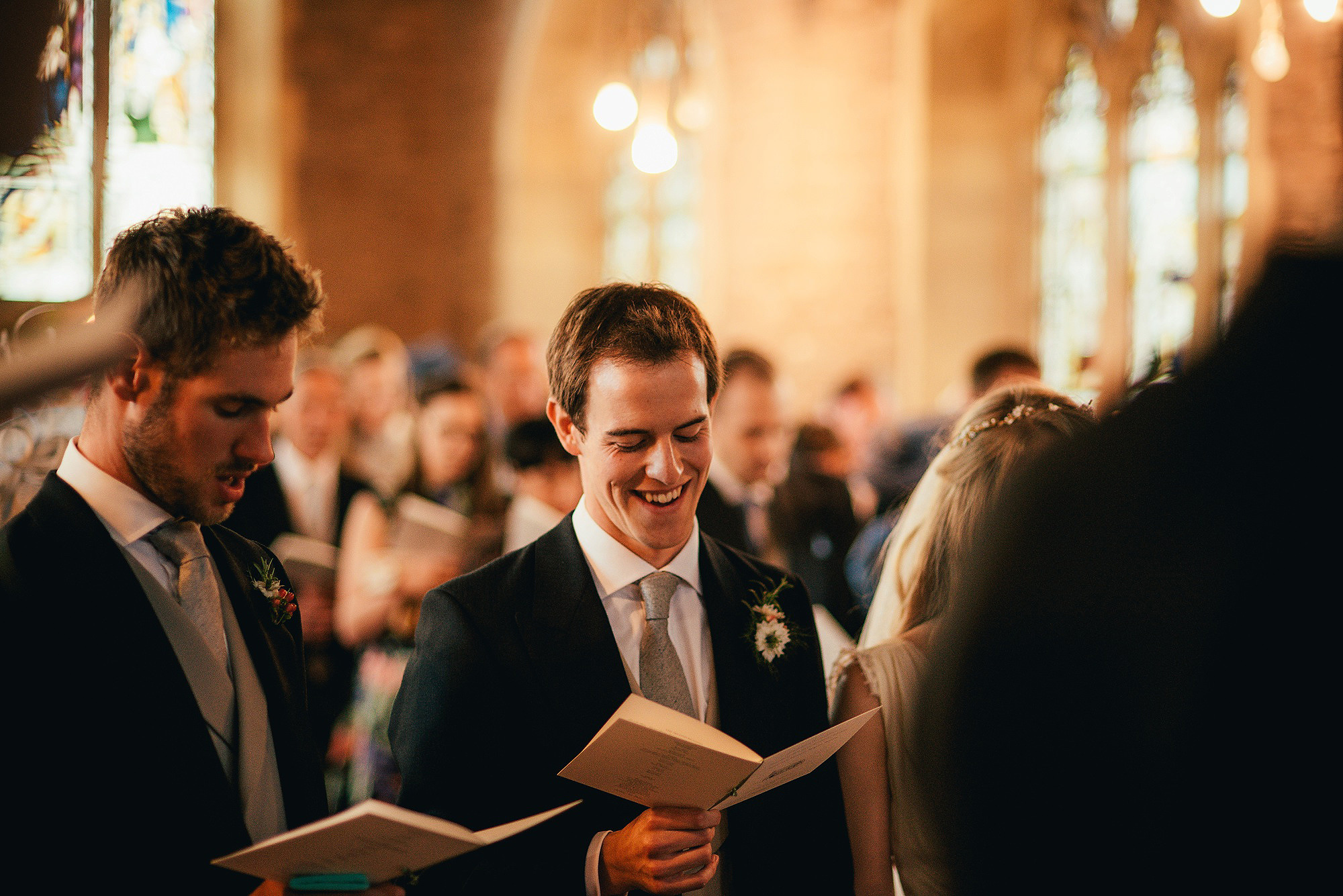 groom in church