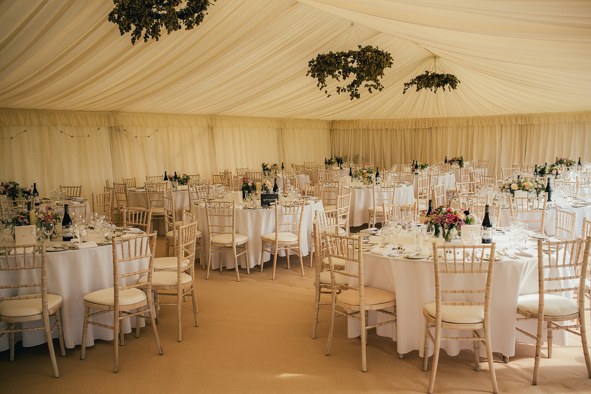 beautiful traditional marquee decor