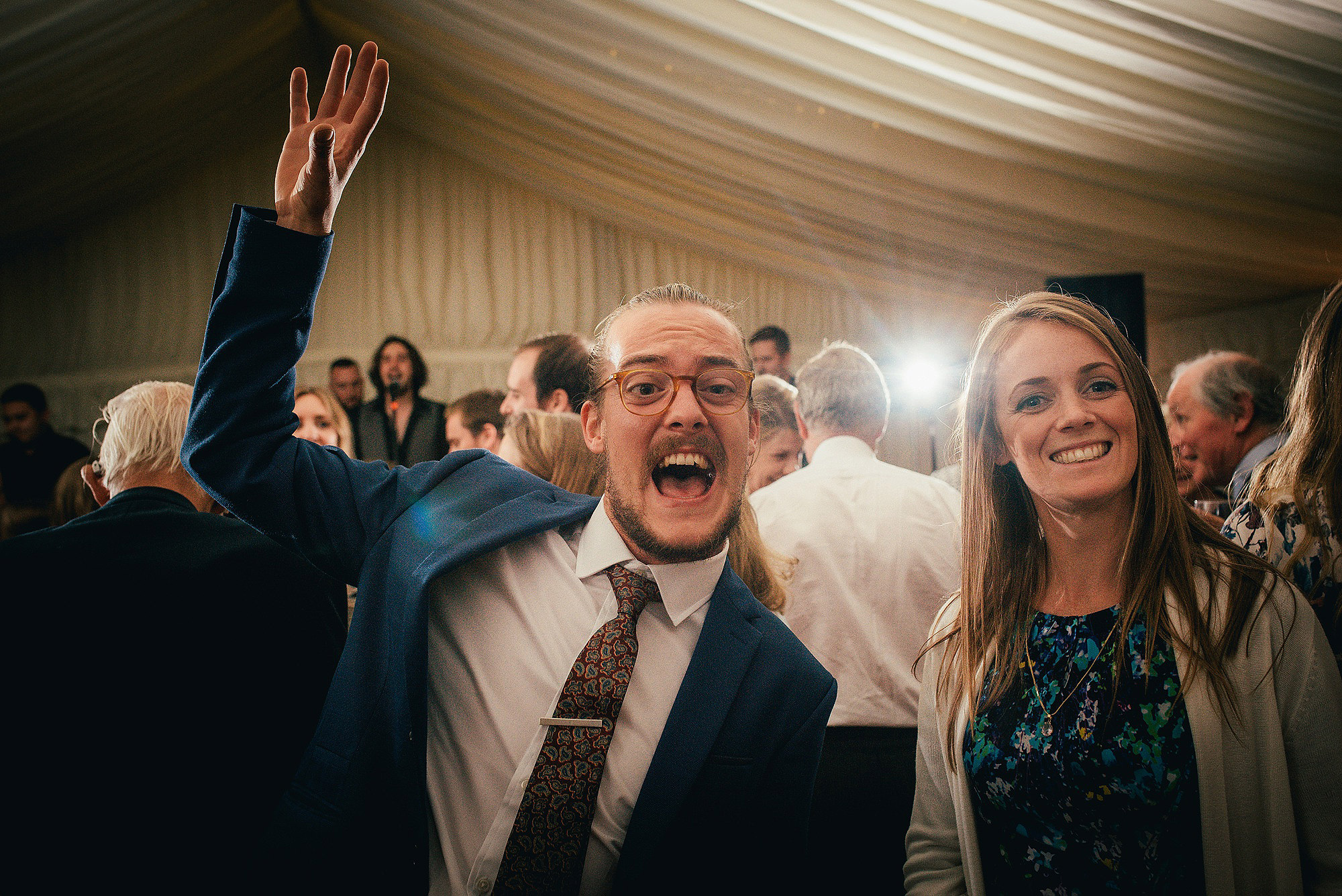 wedding guest dancing