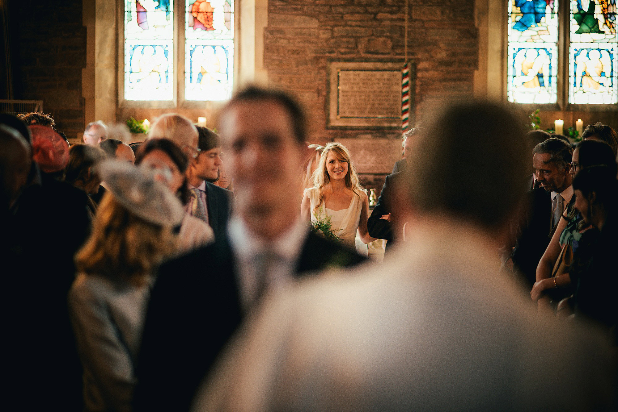 bride walking down asile